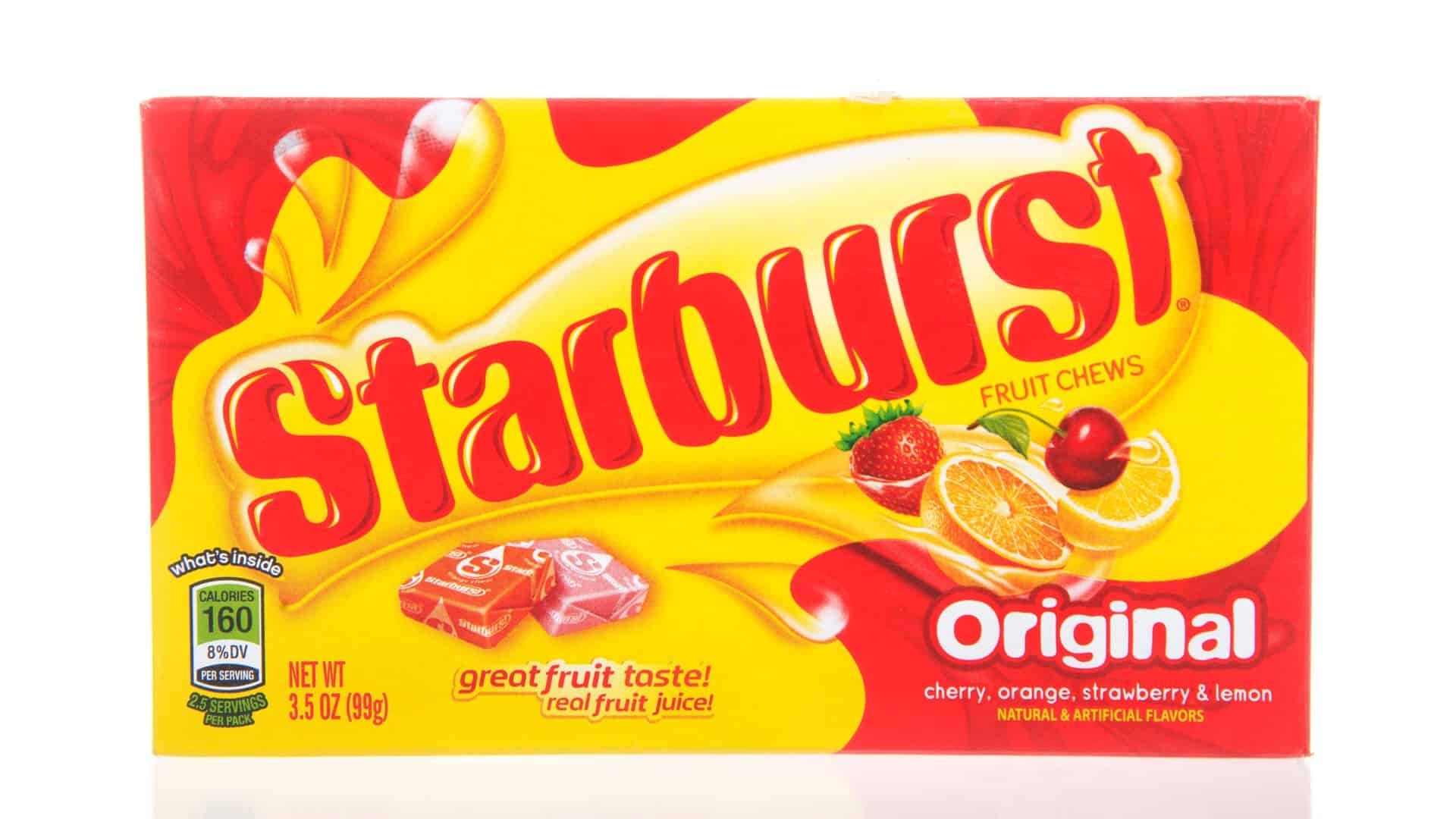 Starburst candies in a bag