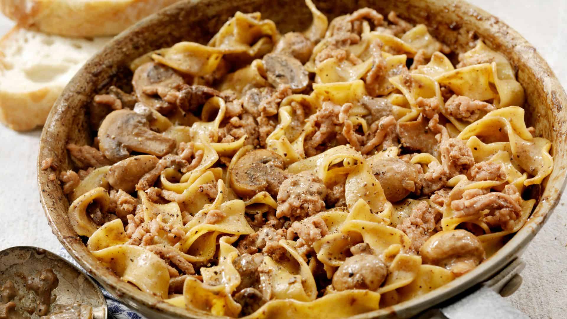 Beef Stroganoff.