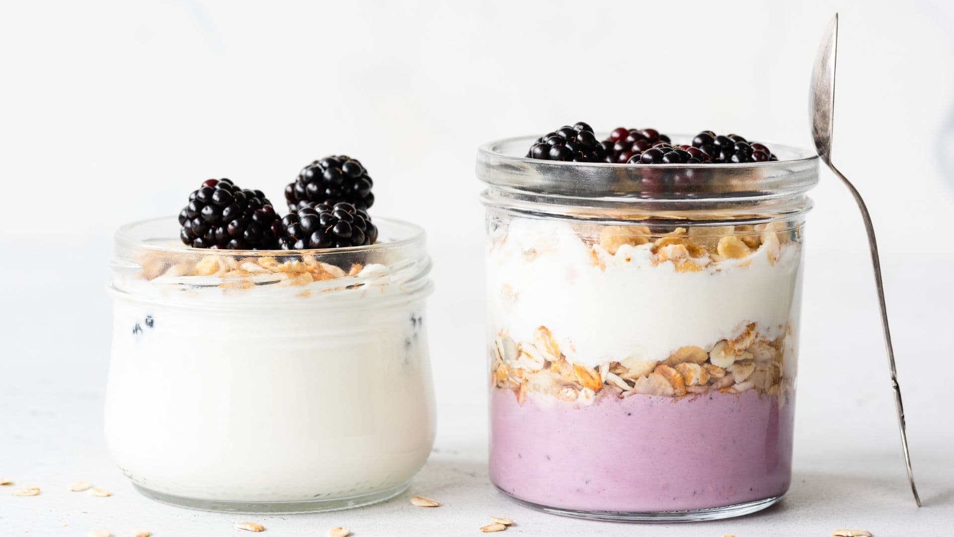 Greek yogurt and berries.