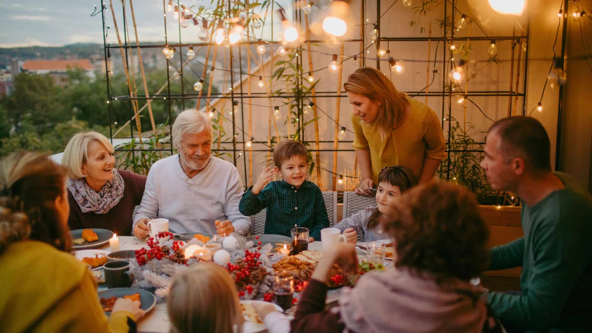 Family togetherness thanksgiving