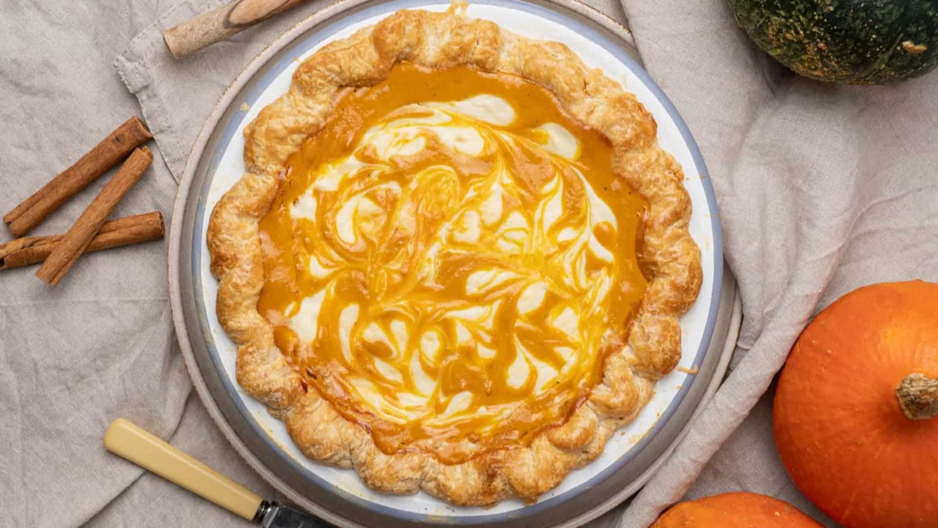 pumpkin and cream cheese pie