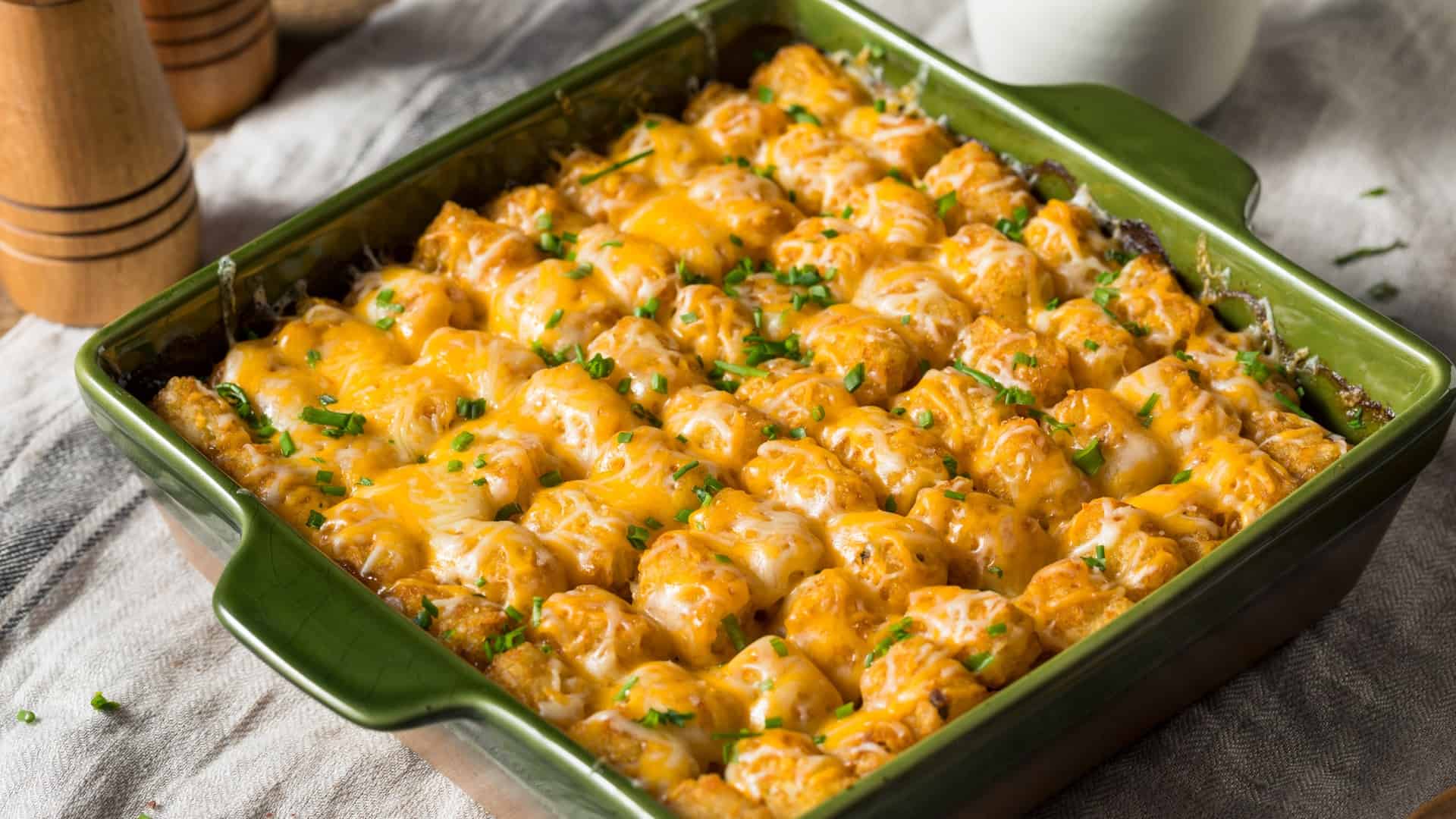 tater tot casserole with cheese