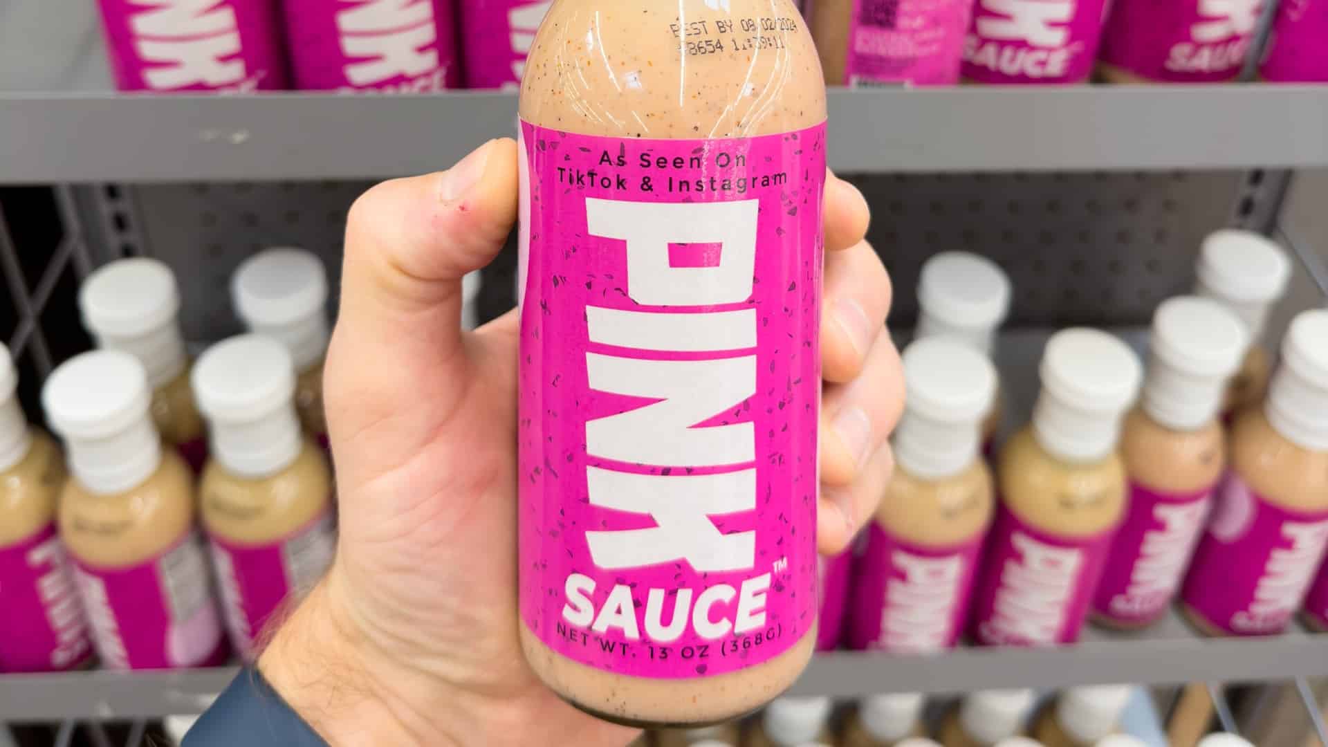TikTok Pink Sauce in bottles
