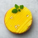Mango vanilla tart.
