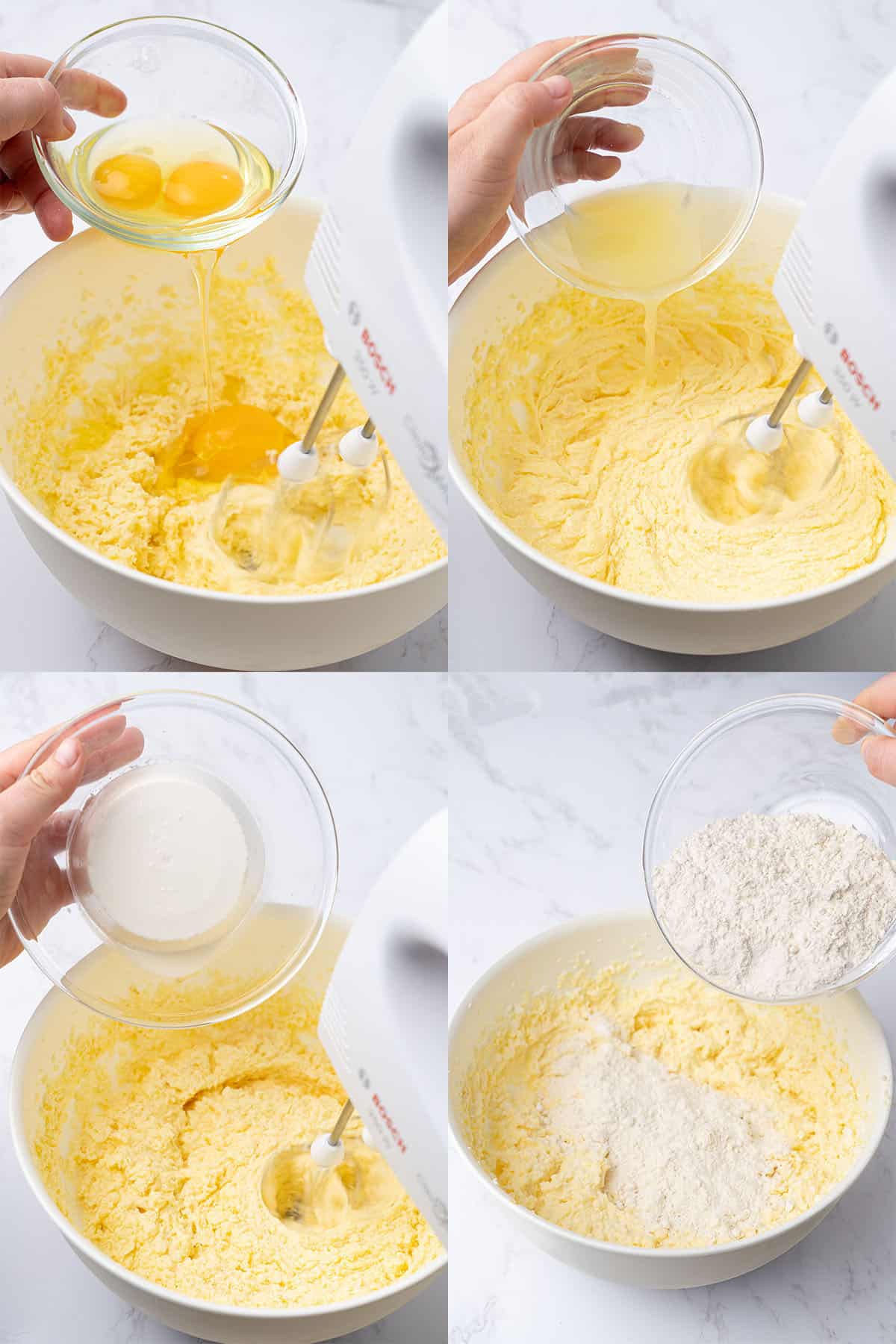 Italian Lemon Ricotta Cake process.