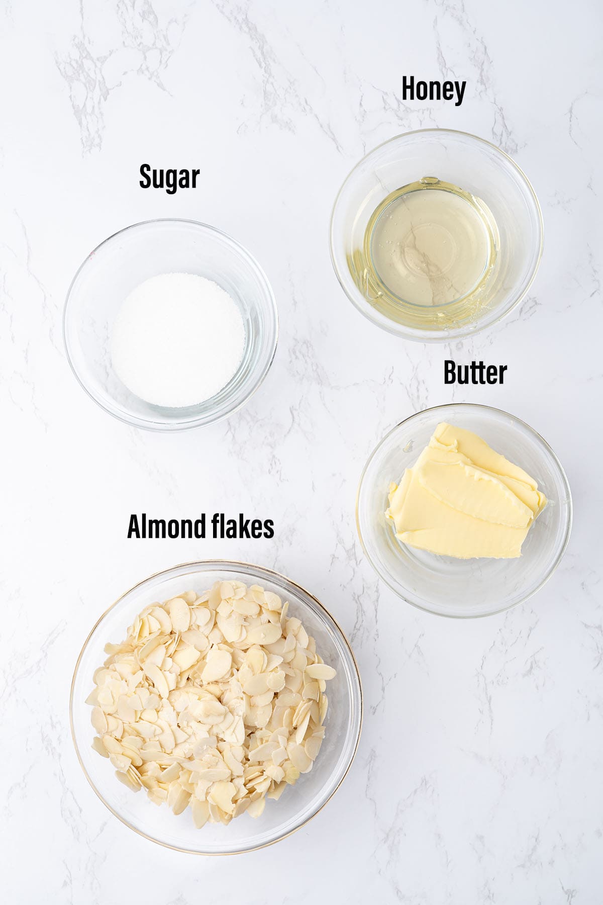 honey almond topping ingredients.