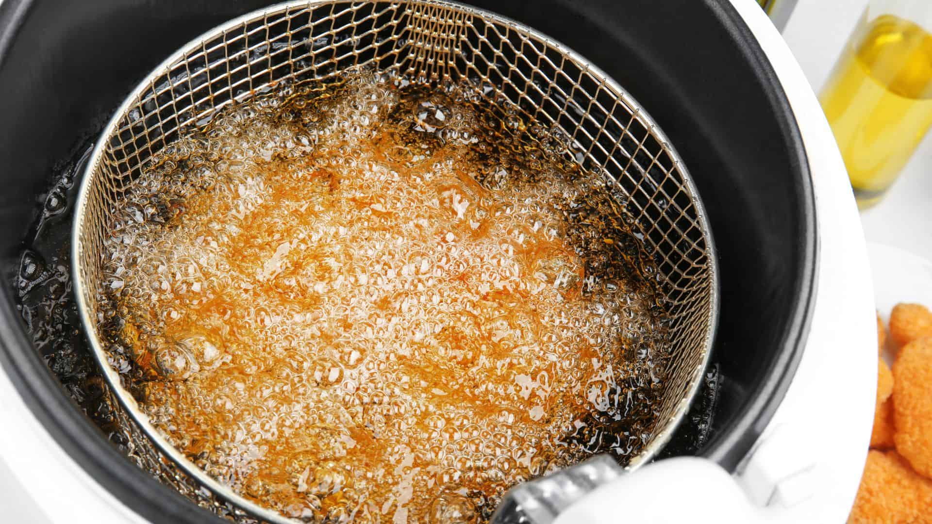 Deep frying.