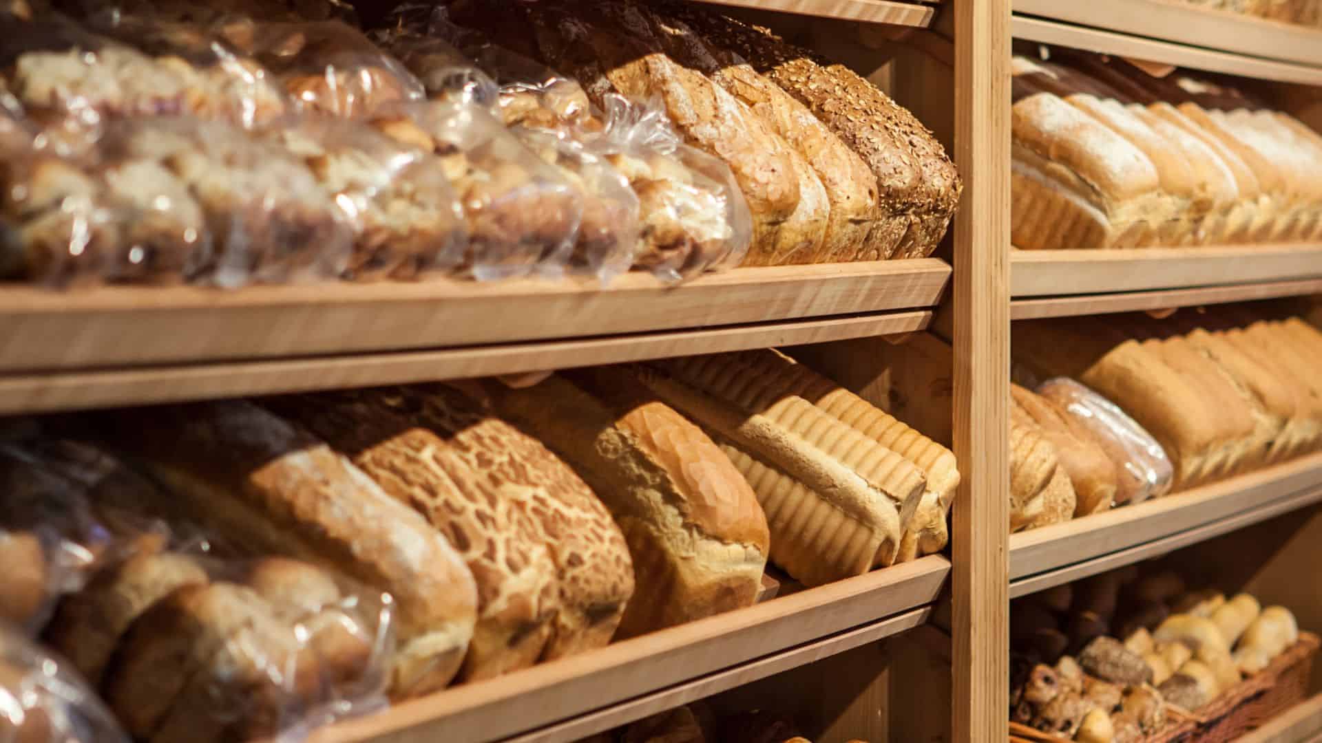 bread on shelves