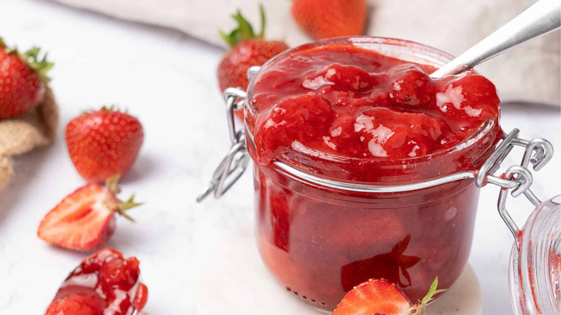 strawberry compote.