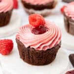 chocolate raspberry cupcake.