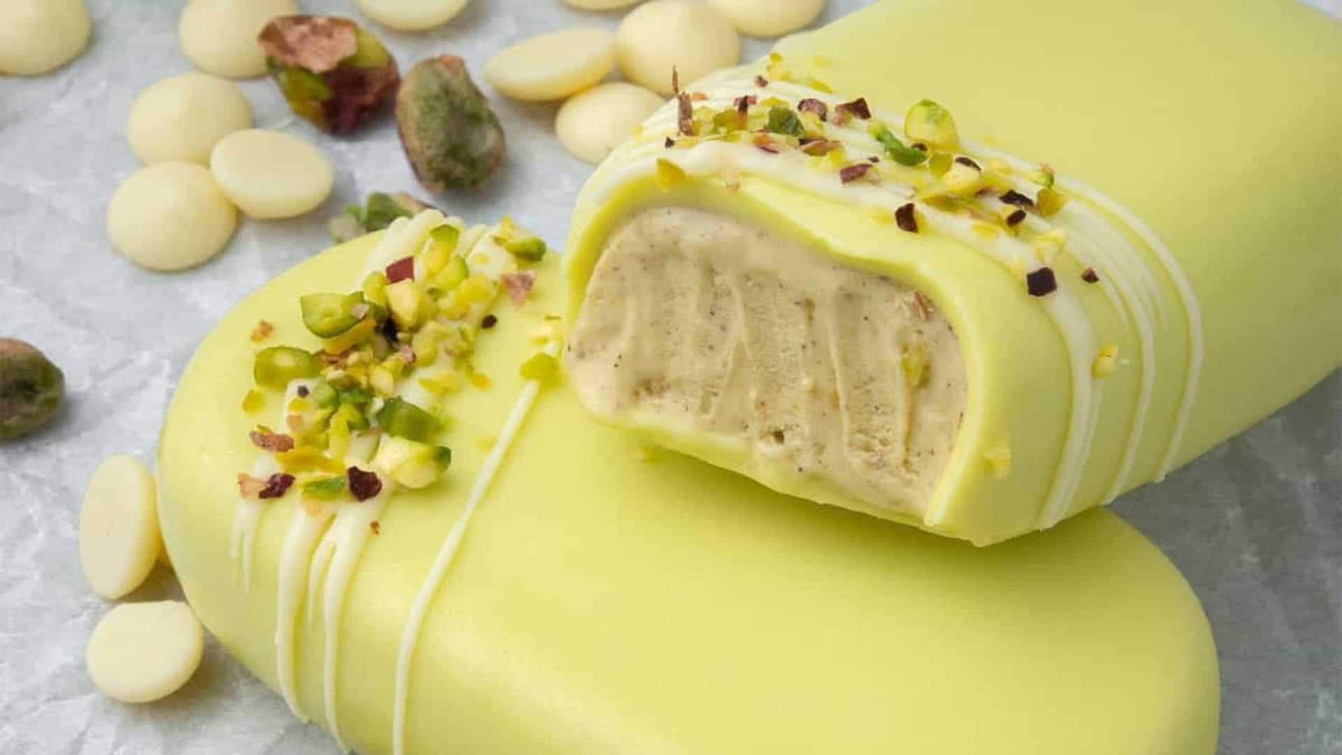 pistachio ice cream bar