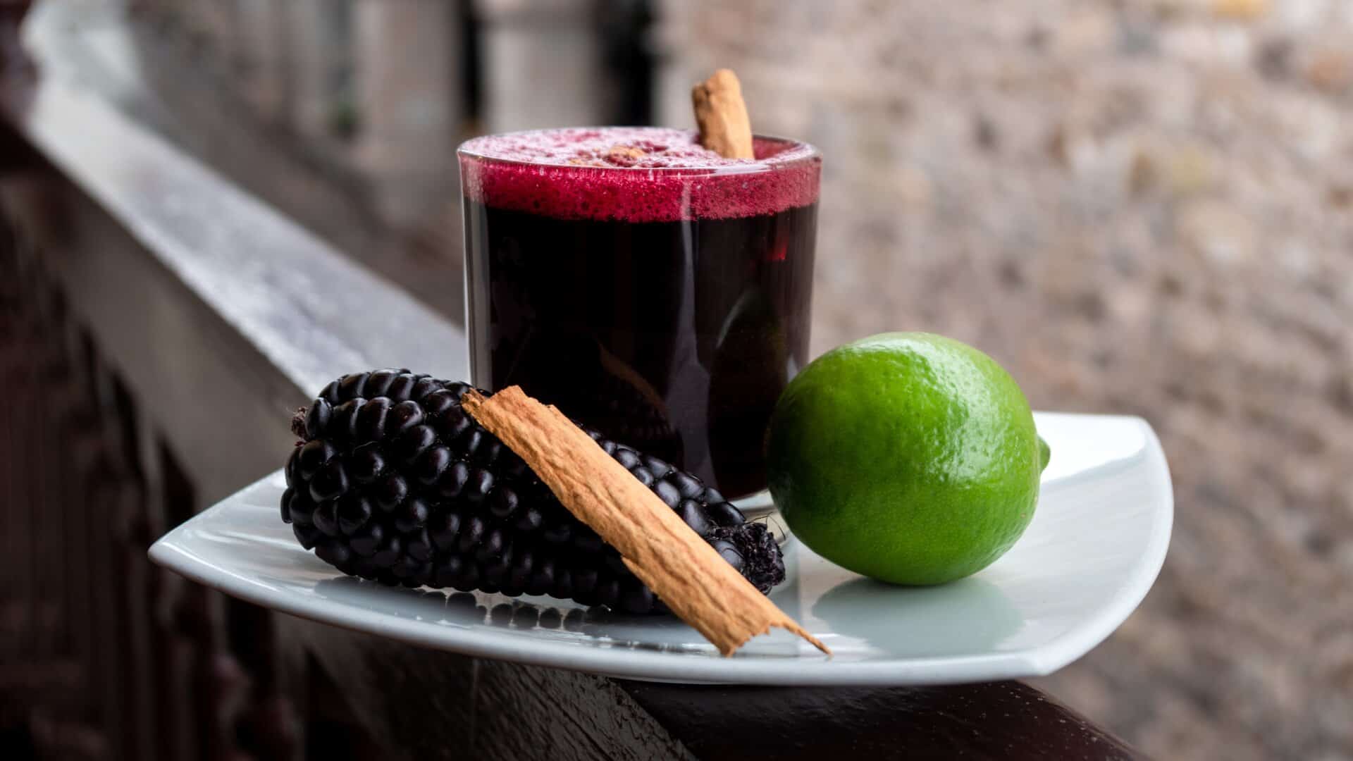chicha morada purple corn drink