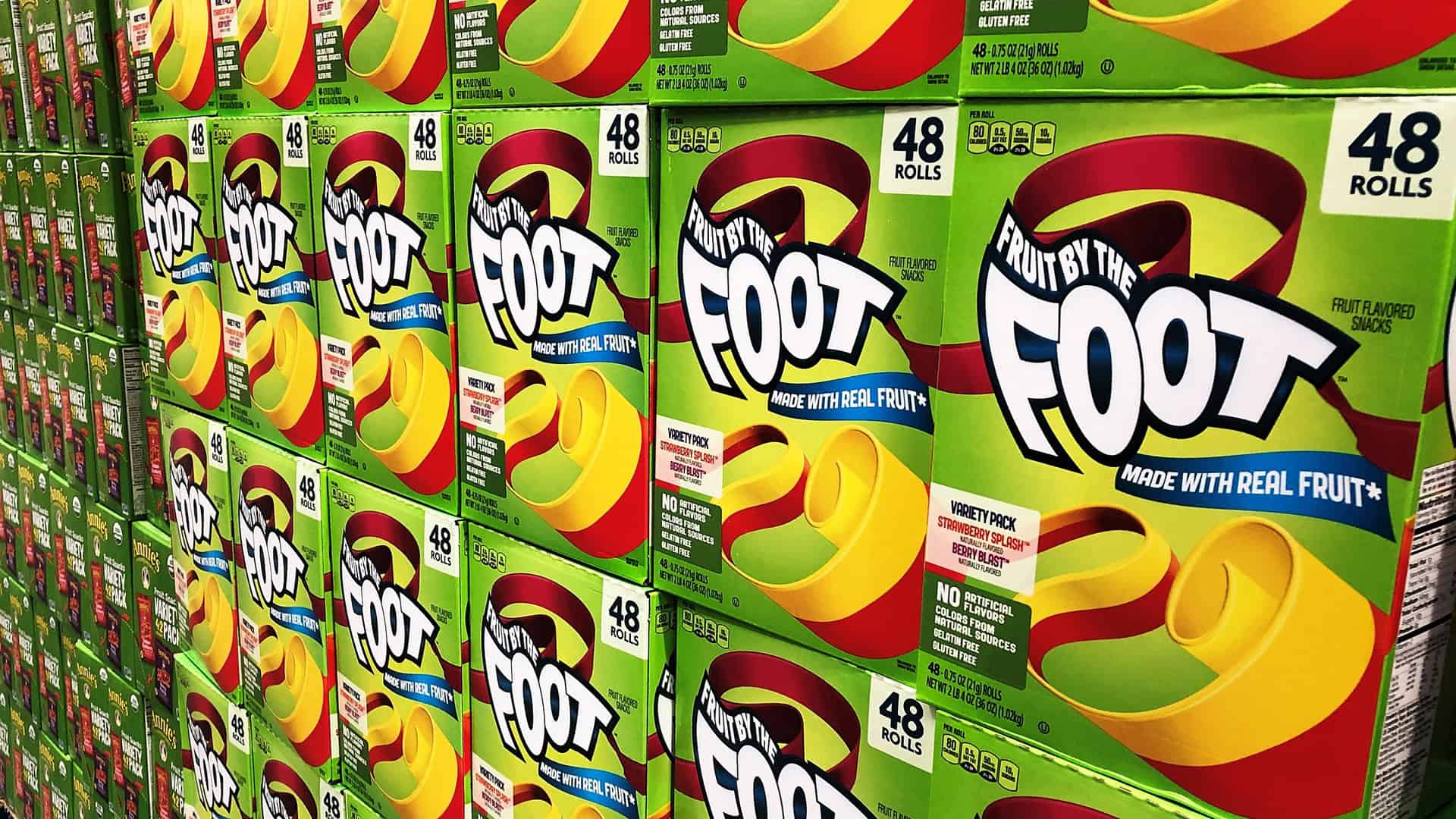 boxes of fruit by the food snack