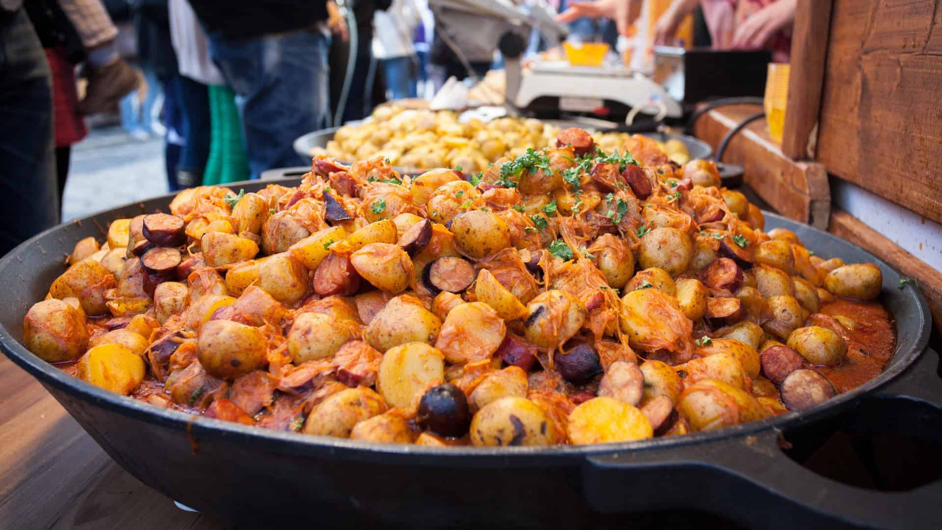 prague street food in a skillet