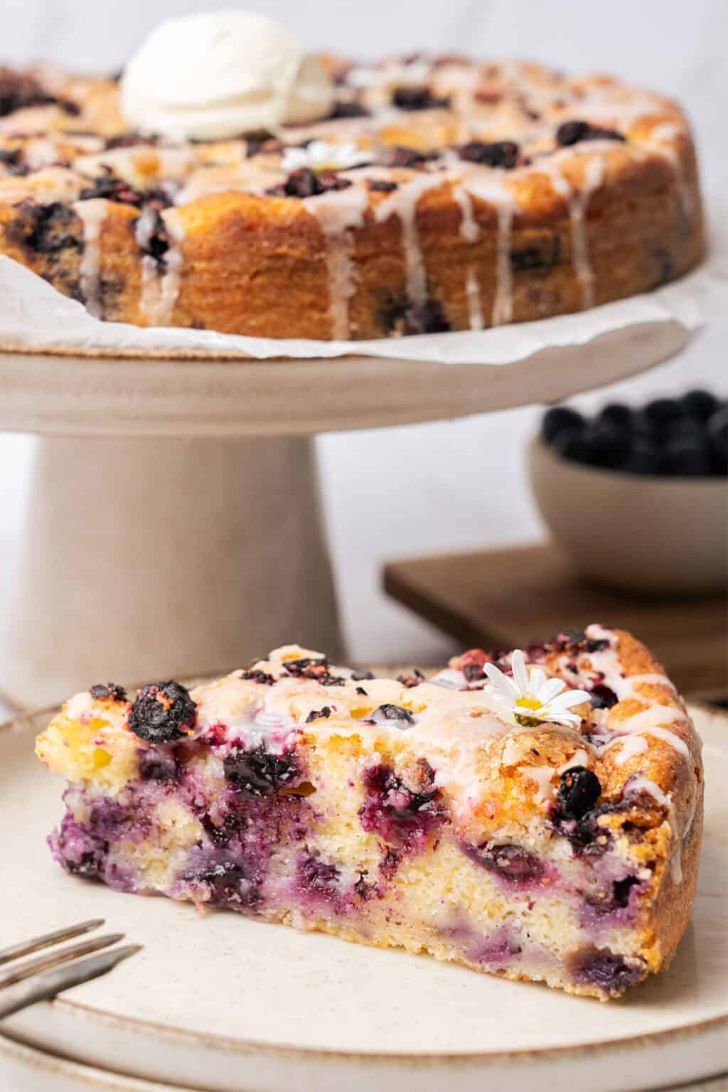 Blueberry Ricotta Cake - Spatula Desserts