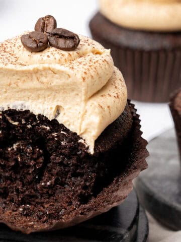 Mocha cupcake.
