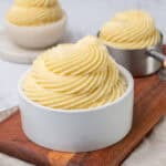 Pastry Cream in a ramekin.