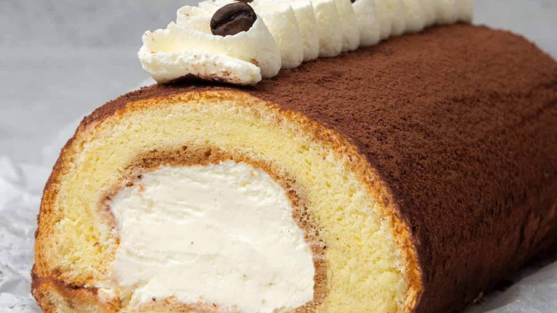 Tiramisu Cake Roll.