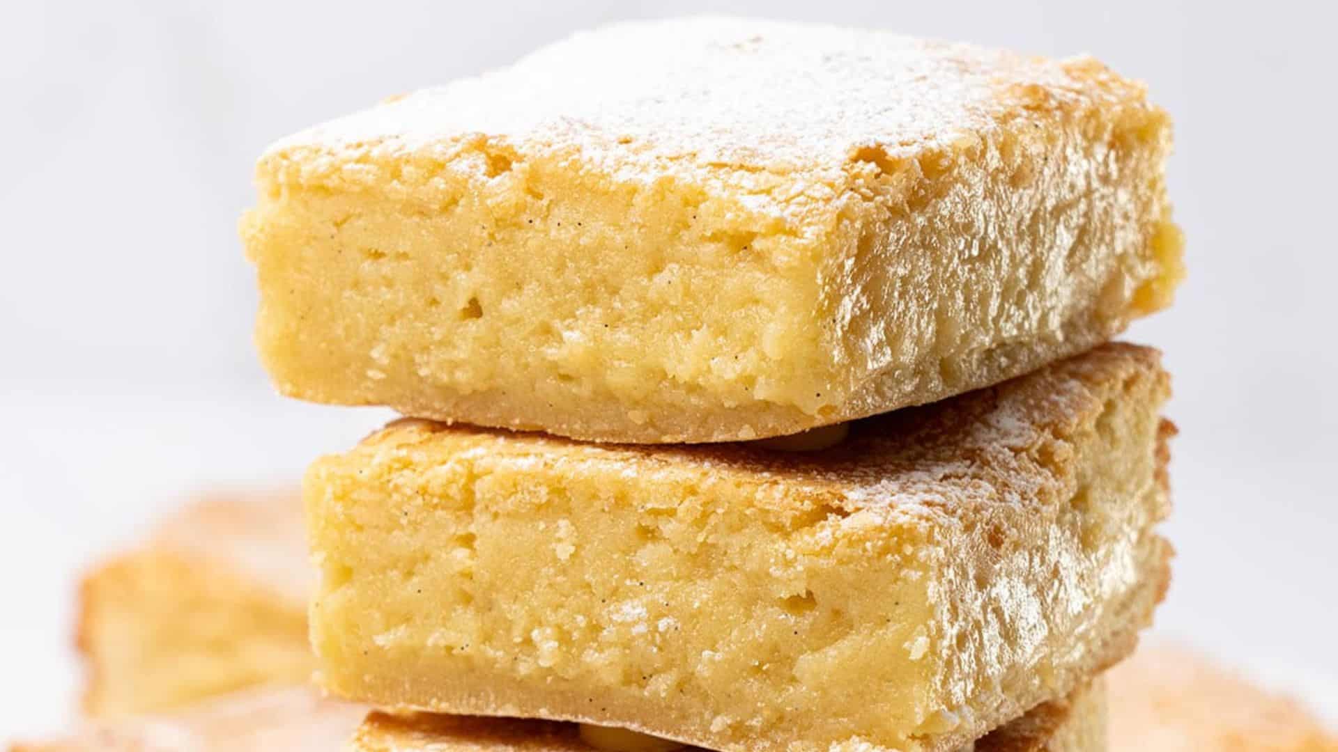 White Chocolate Brownies.