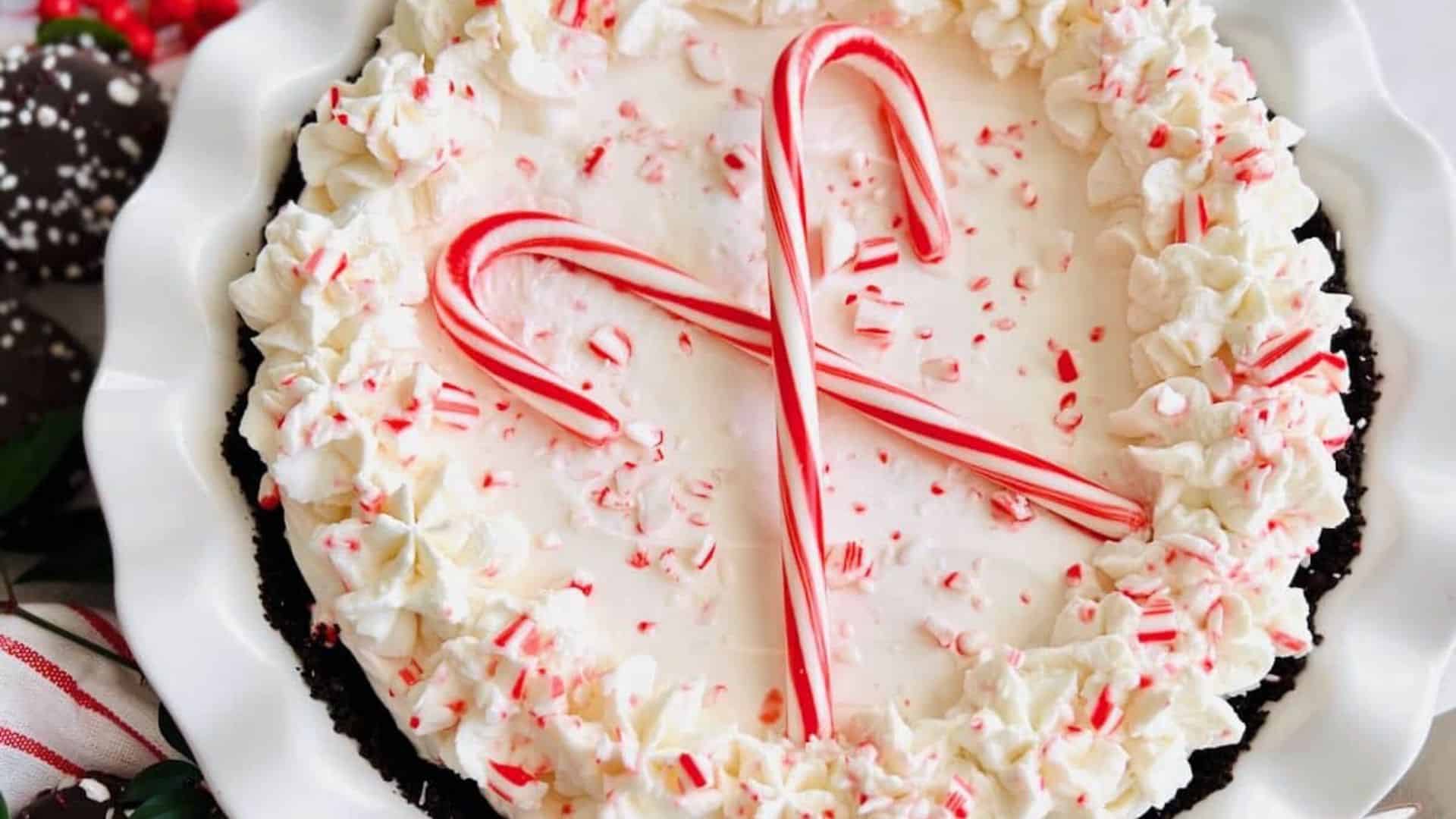 Candy Cane Pie.