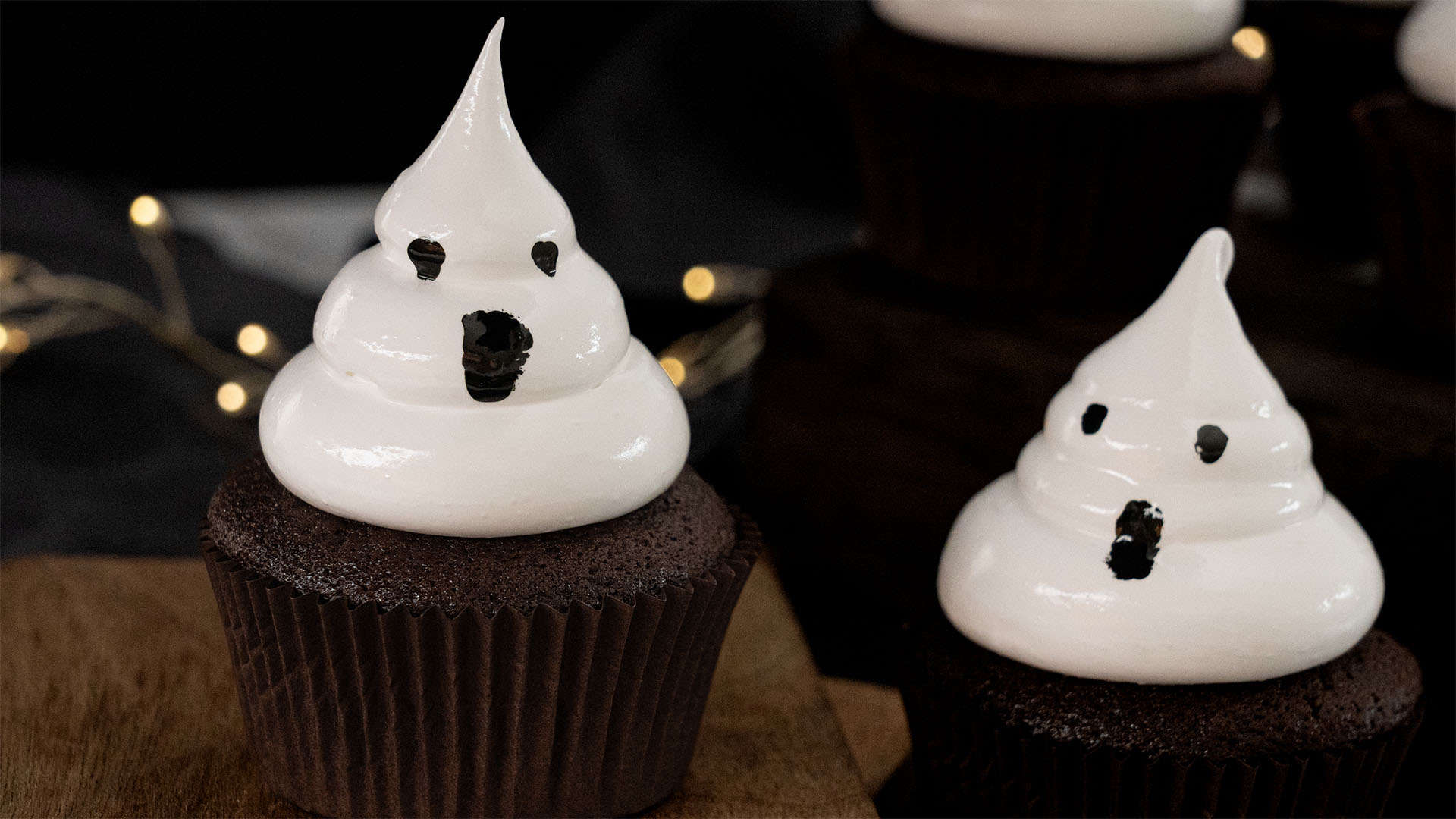 Ghost cupcakes.