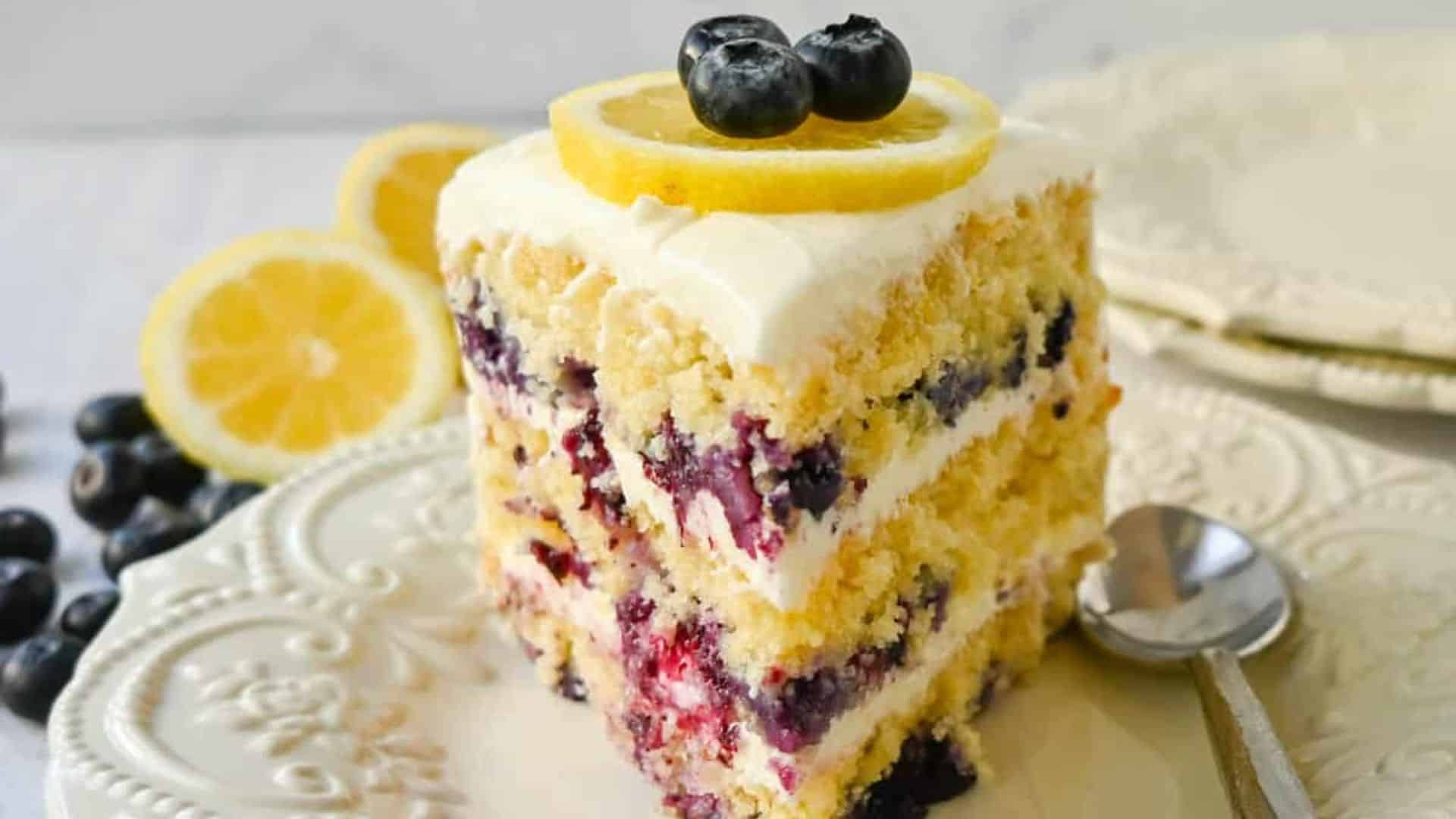 Lemon Blueberry Cake.