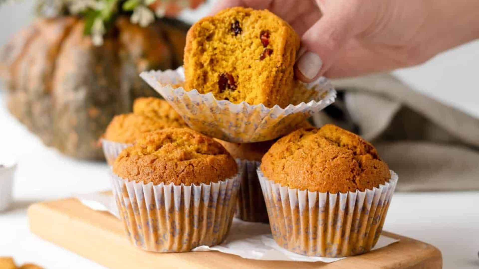 Pumpkin Cranberry Muffins