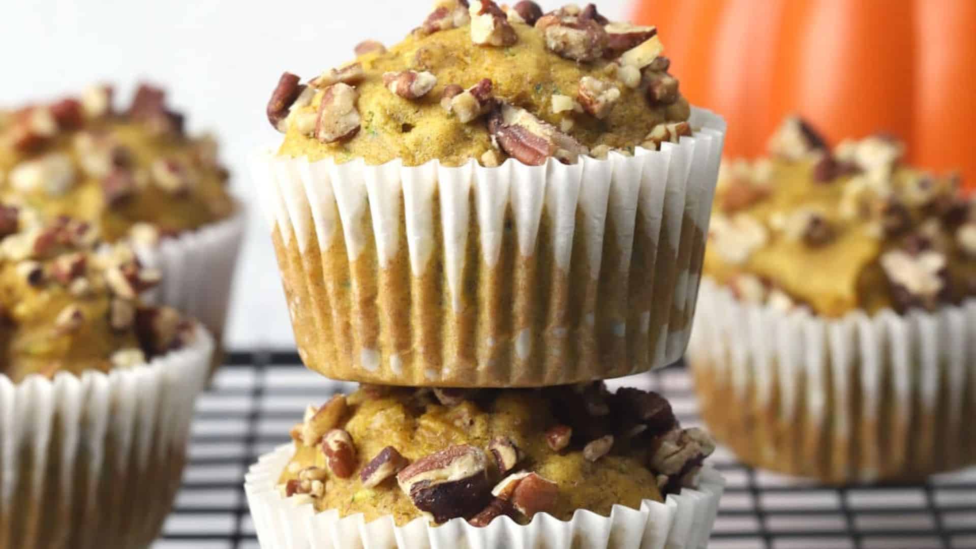 Pumpkin Zucchini Muffins