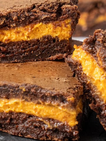 Pumpkin brownies.
