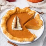 Pumpkin custard pie.