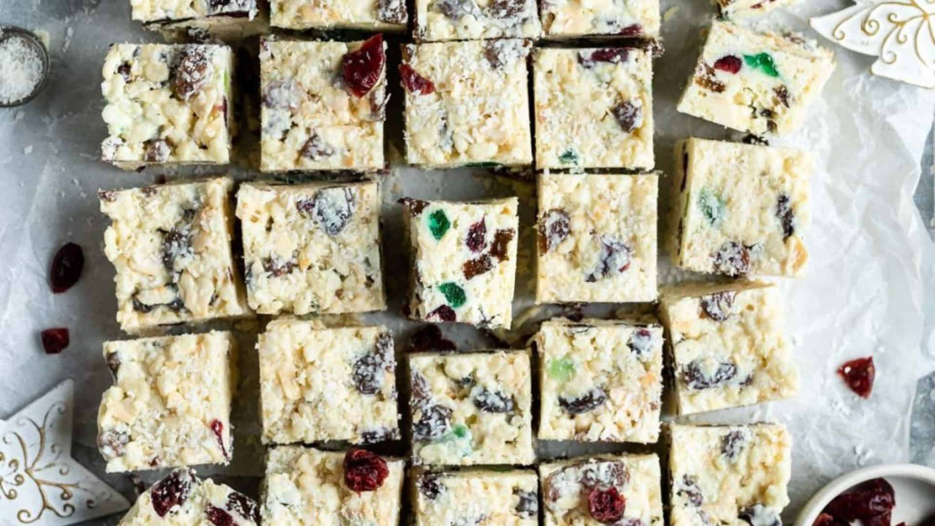 White Christmas Slice.