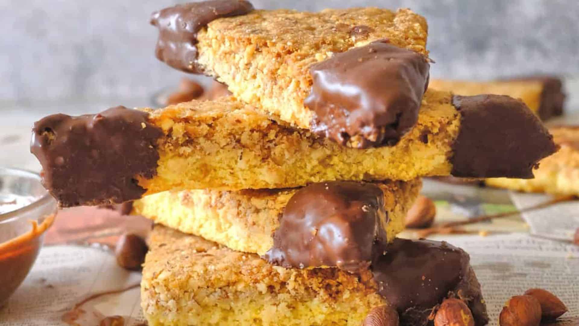 Authentic Nussecken (German Nut Corners).