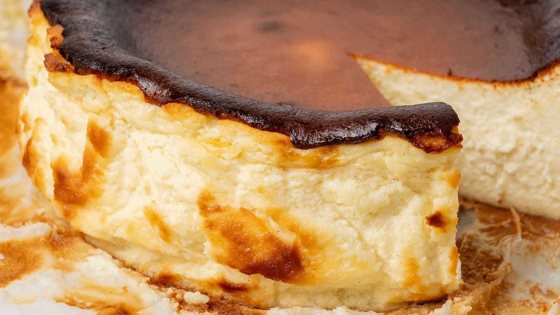 Basque burnt cheesecake.