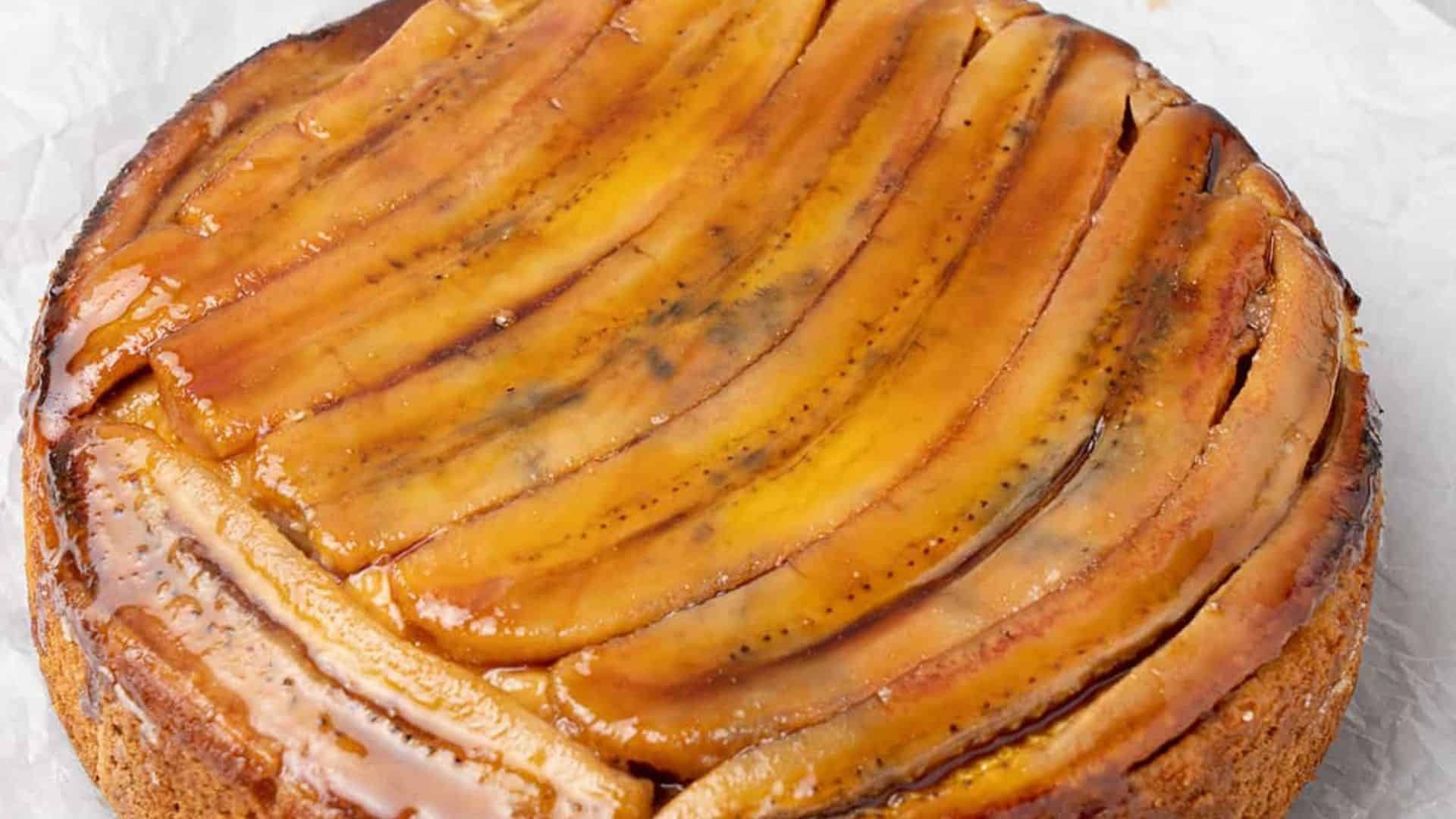 Caramelized Banana Upside Down Cake.