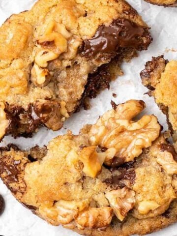 Chocolate Chip Walnut Cookies.