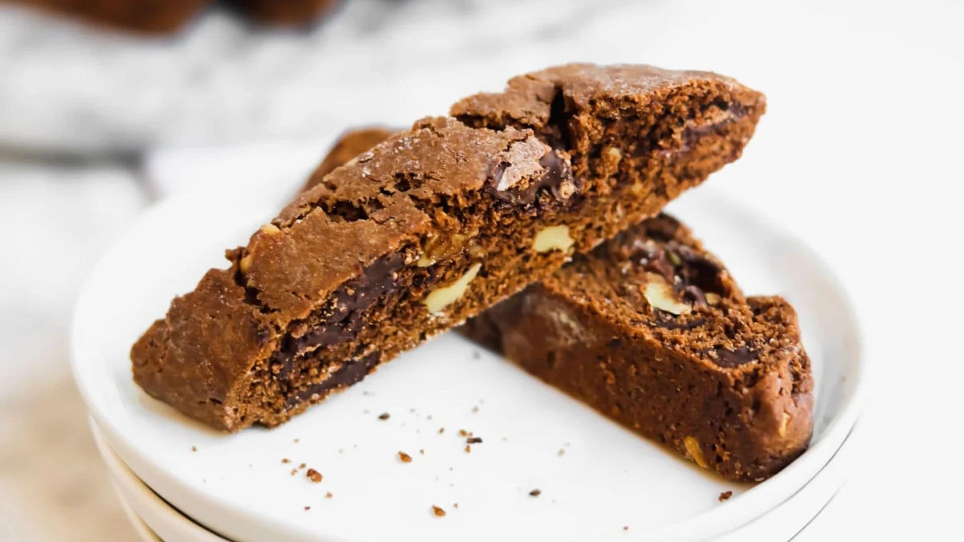 Double Chocolate Chip and Coffee Biscotti .