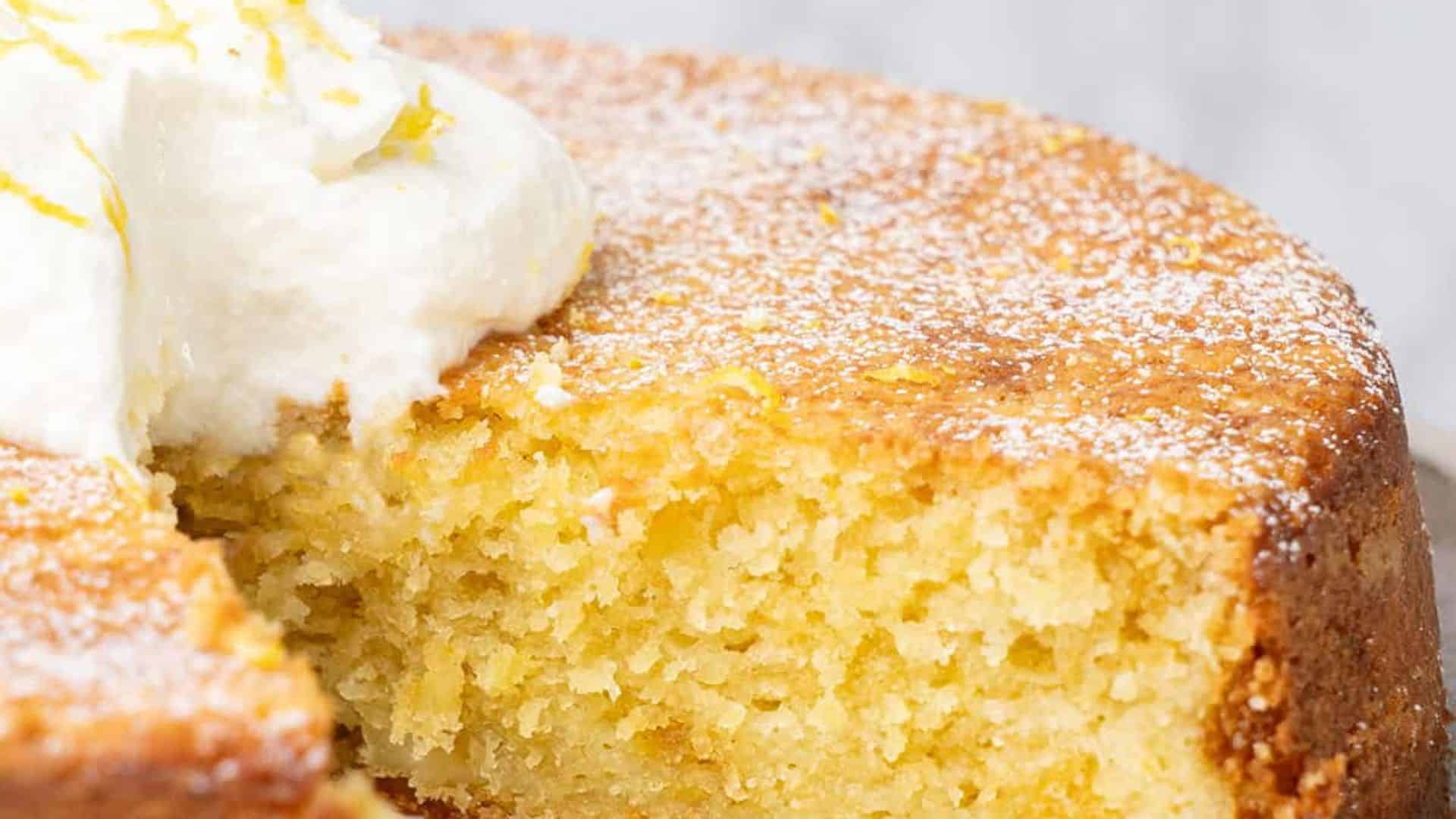 Italian Lemon Ricotta Cake.