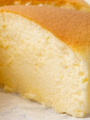 Jiggly Japanese Cheesecake.