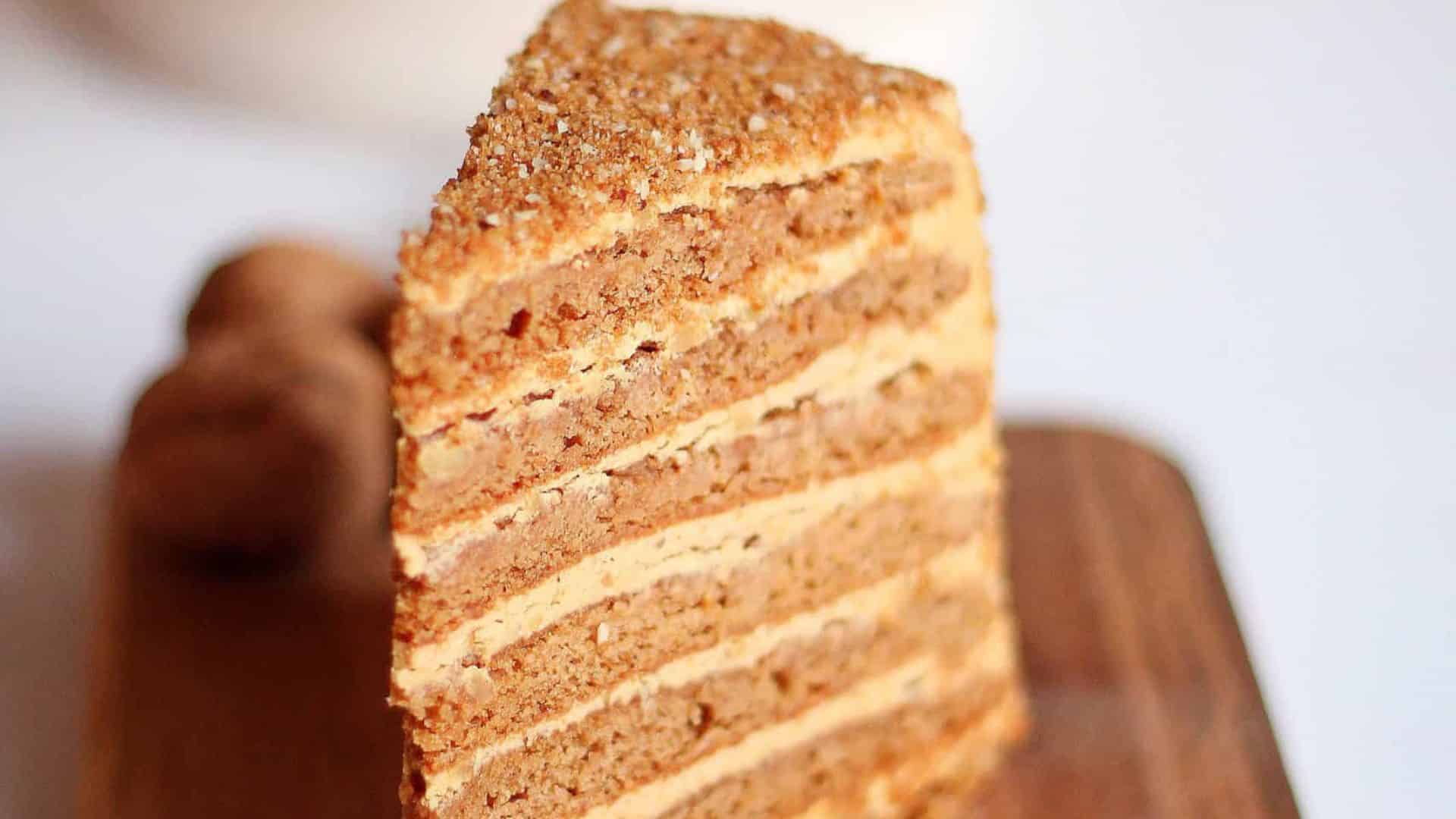 Medovnik Honey cake.