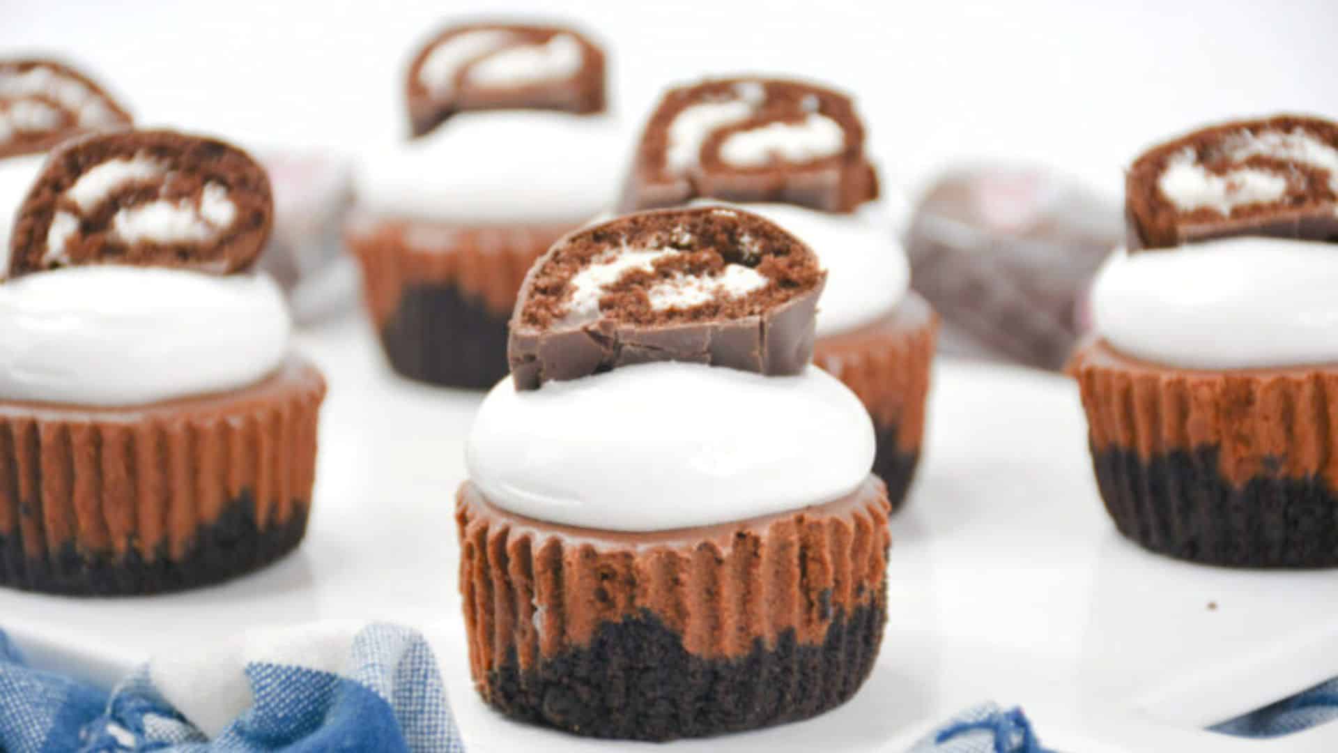 Mini HoHo Cheesecakes.