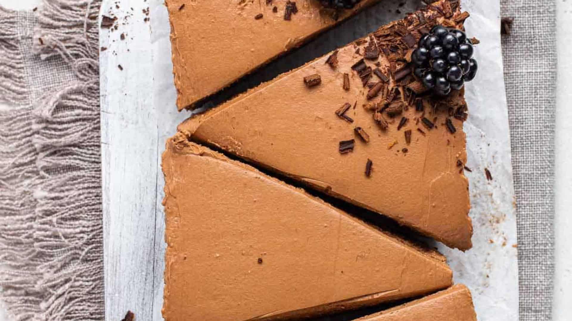 No Bake Chocolate Cheesecake.