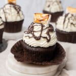 hot chocolate cupcakes.