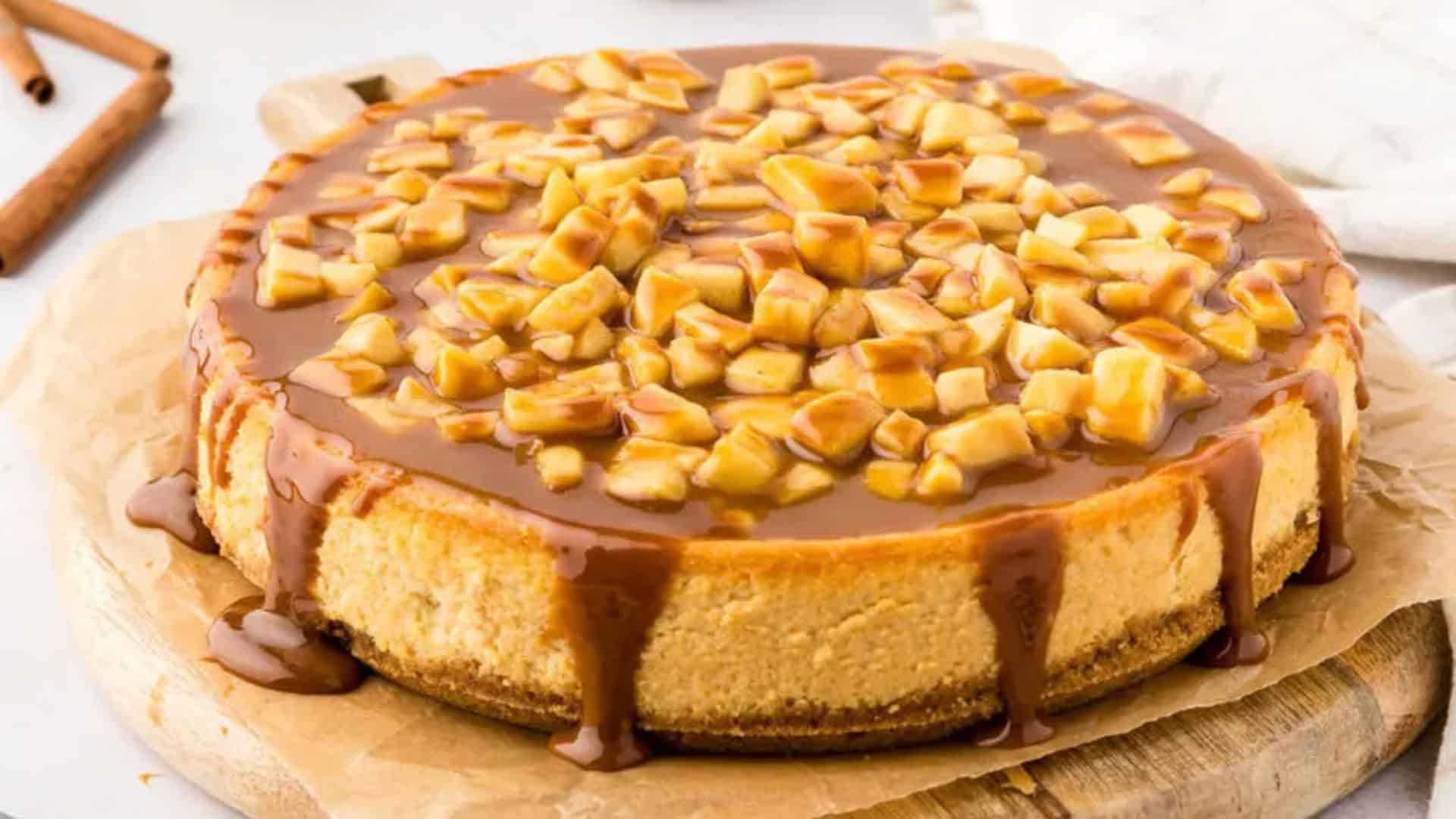Caramel Apple Cheesecake