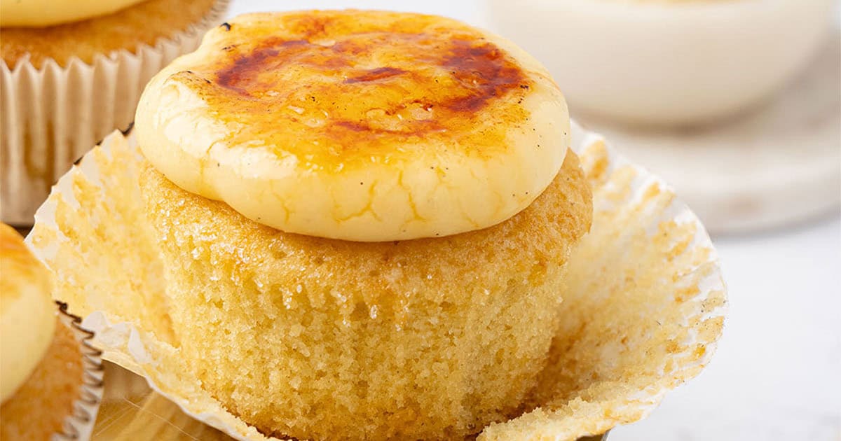 Creme brulee cupcakes.