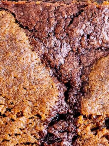 A slice of Gingerbread Brownies.