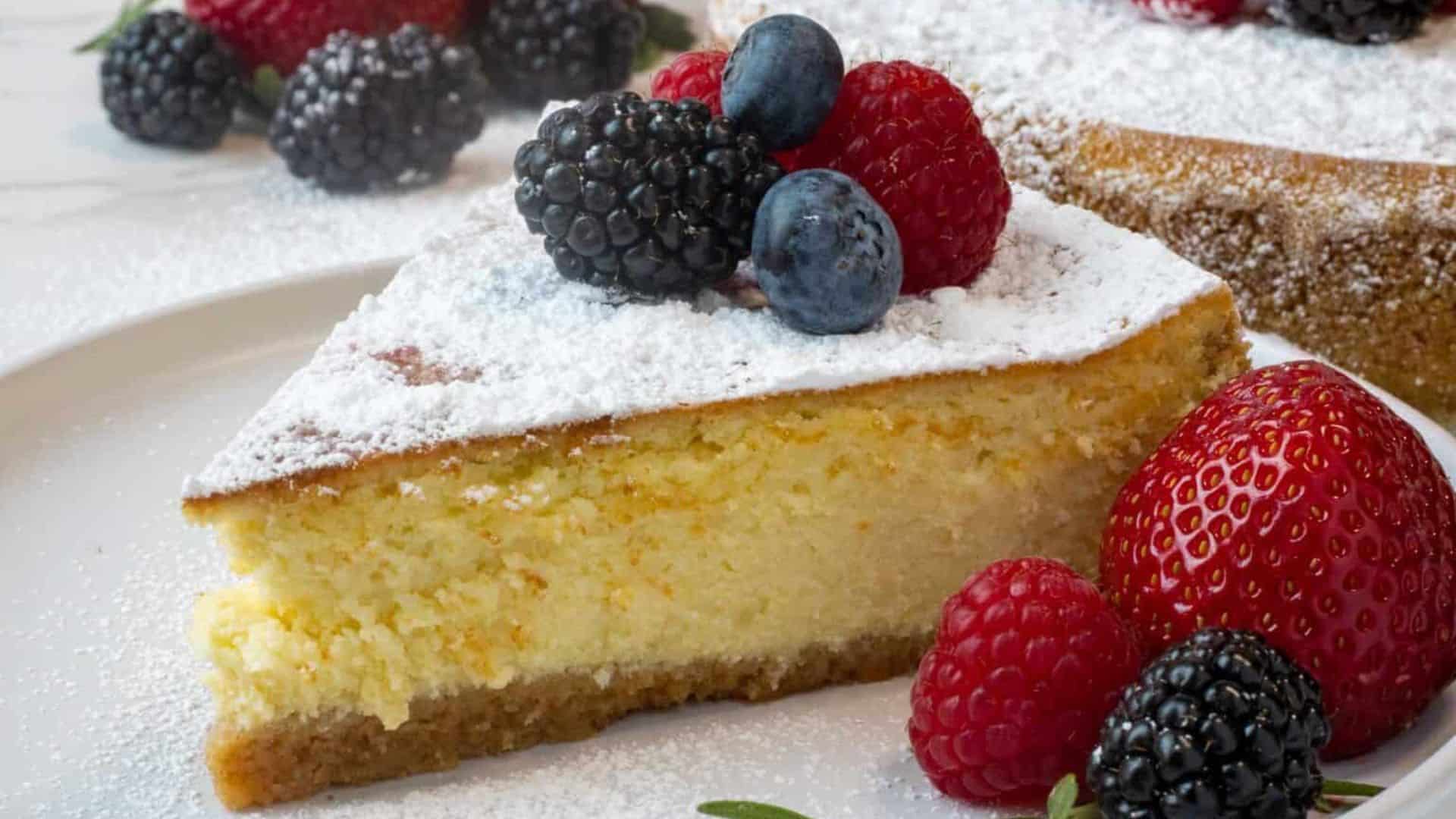 Italian Cheesecake with Ricotta and Mascarpone Cheese