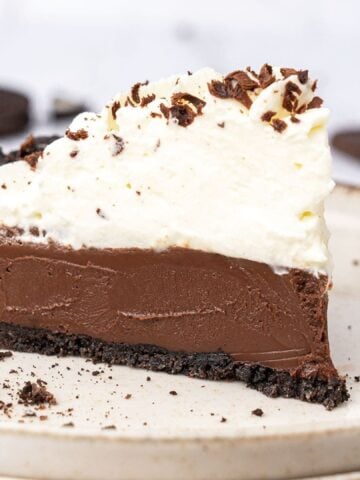 No Bake Chocolate Pie.