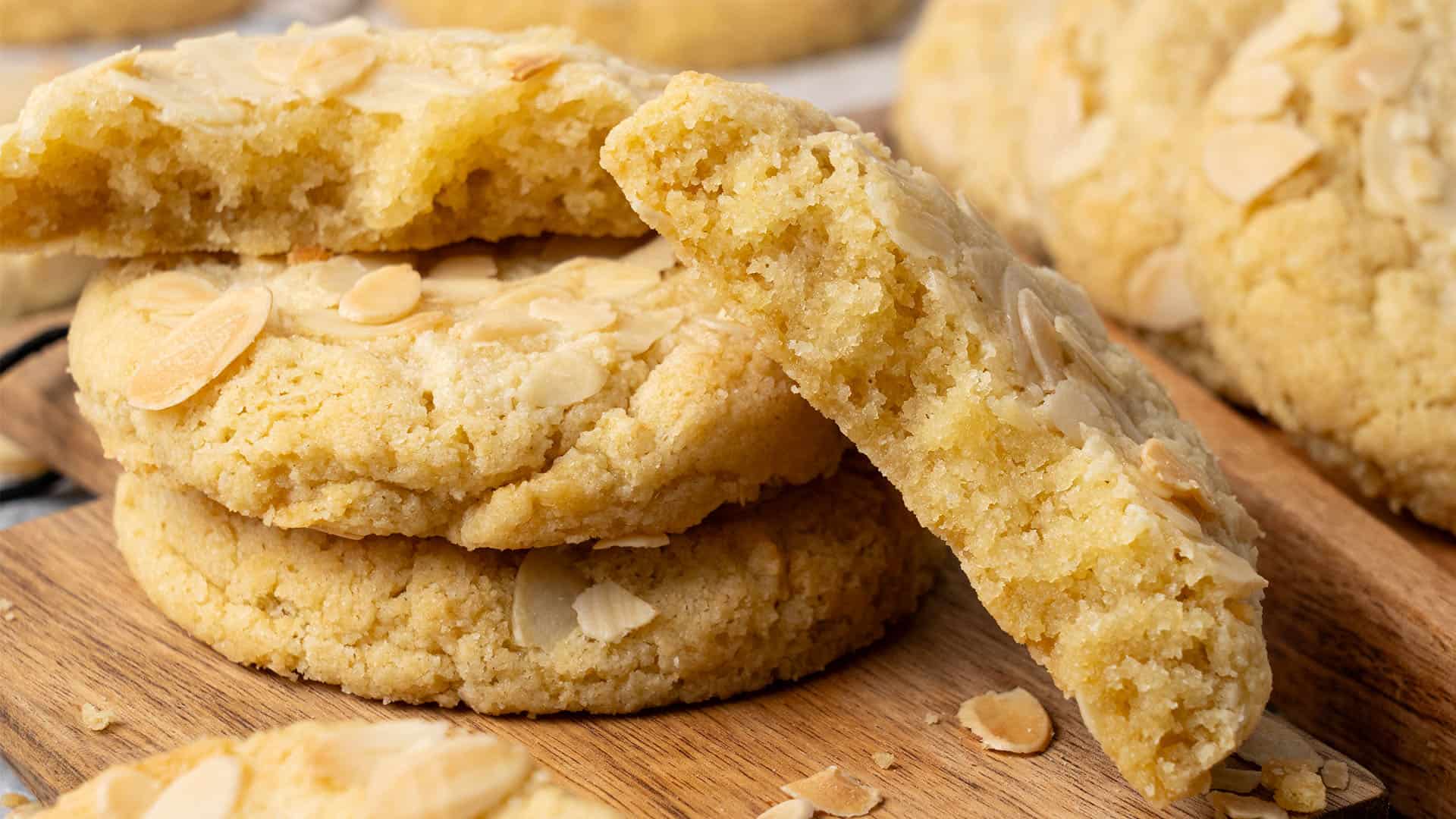 almond croissant cookies.