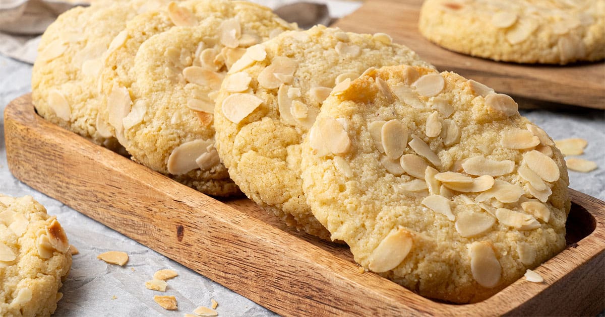 almond croissant cookies.