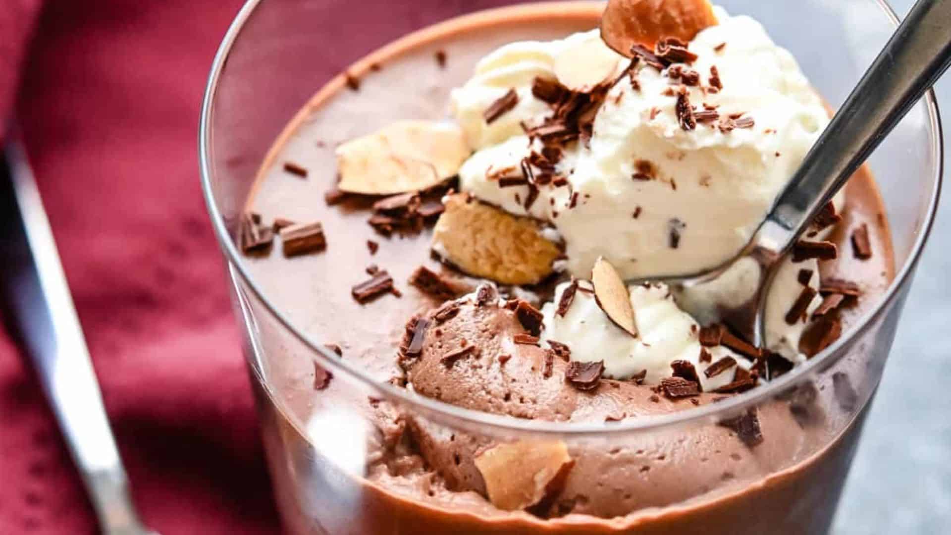 Amaretto Chocolate Mousse.